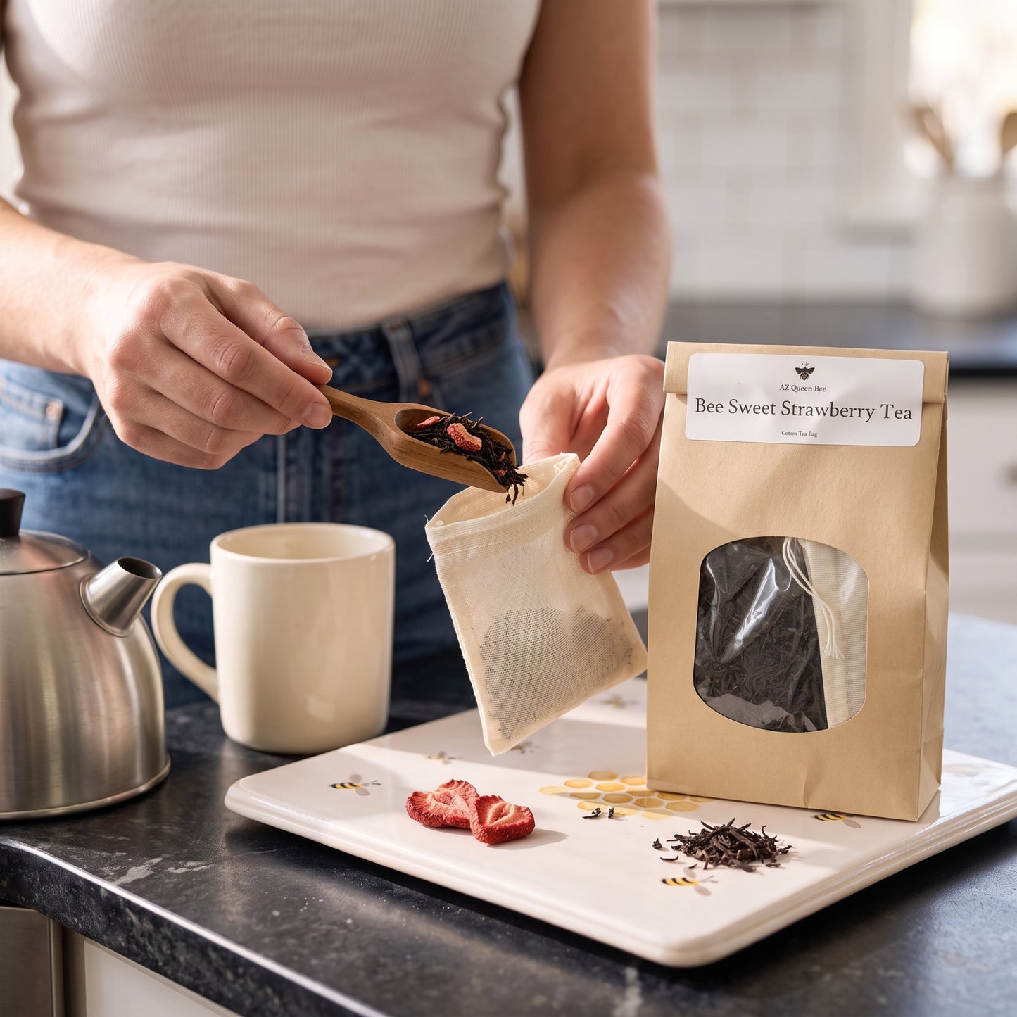 Bee Sweet Strawberry Tea – Loose Leaf Tea