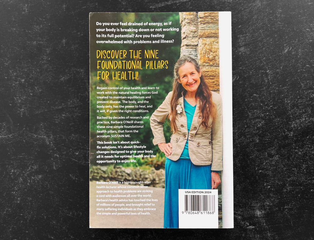 Sustain me by Barbara O'Neill Back Cover