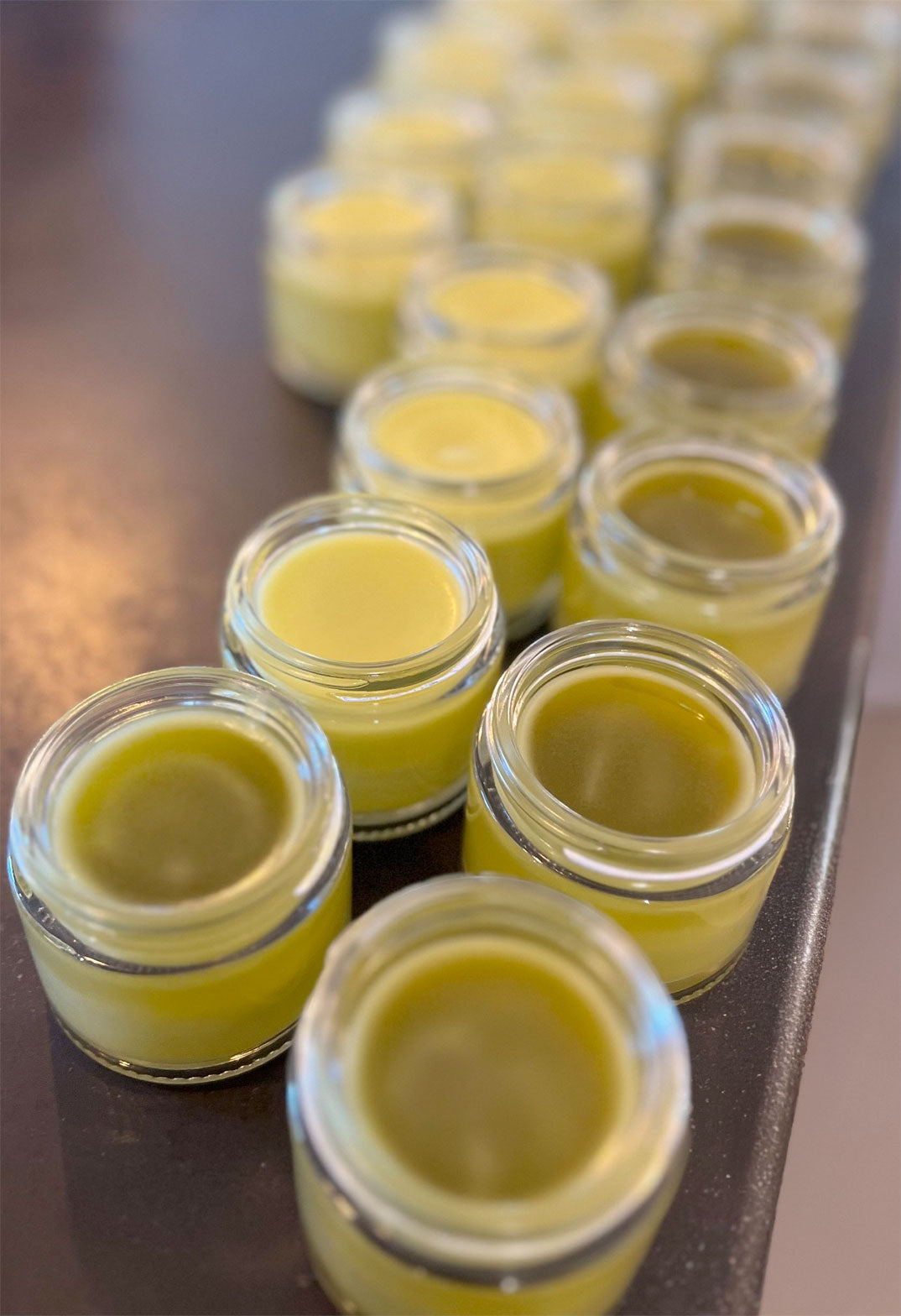 Comfrey Arnica salve after being poured