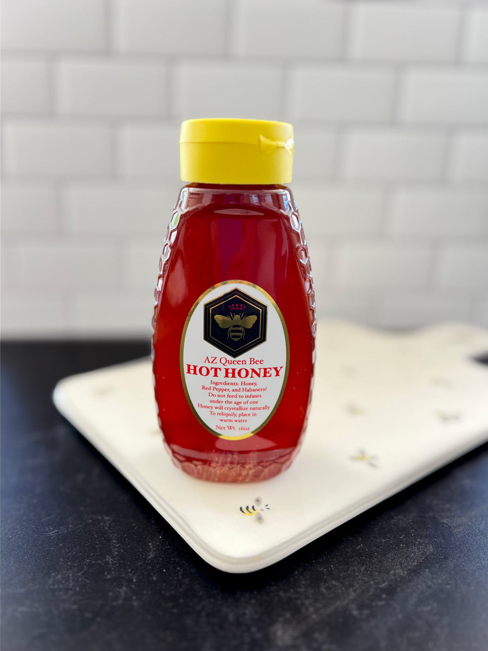 HOT HONEY squeeze bottle from AZ Queen Bee brand
