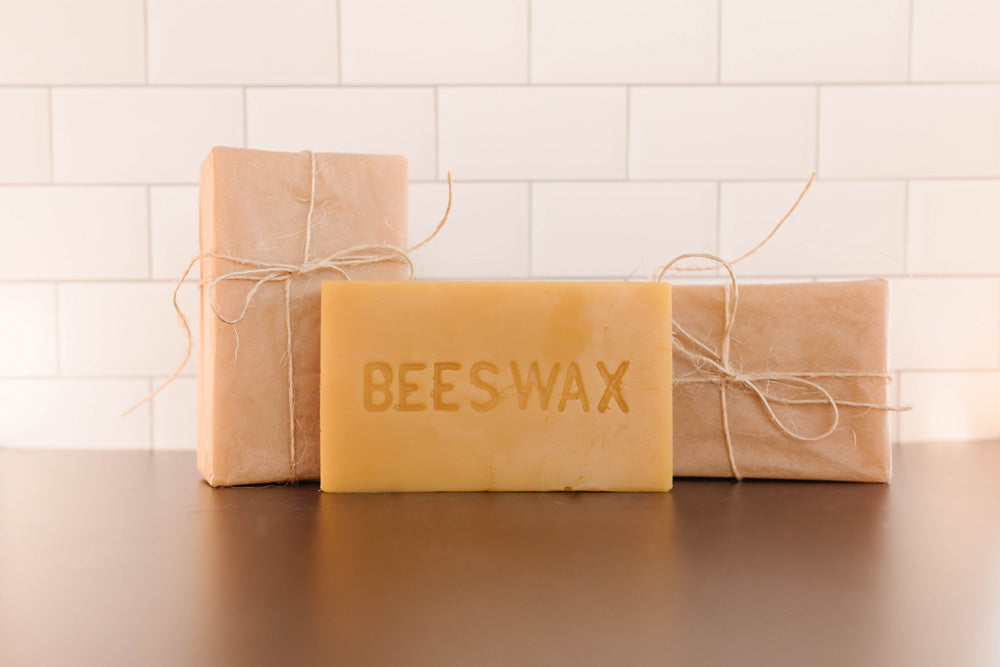 1 pound Beeswax Bar - IOWAY Bee Farm