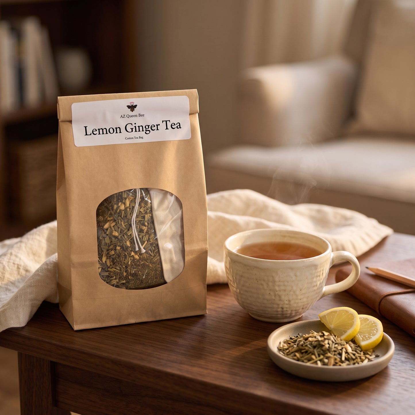 Lemon Ginger Tea – Loose Leaf Herbal Tea