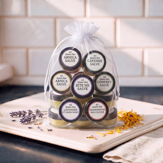 Mini Beeswax Herbal Salve Collection