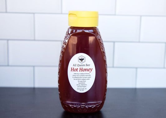 HOT HONEY squeeze bottle from AZ Queen Bee brand