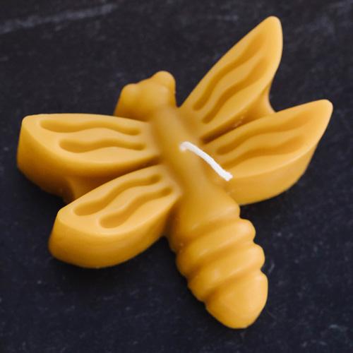 Dragonfly Beeswax Candle